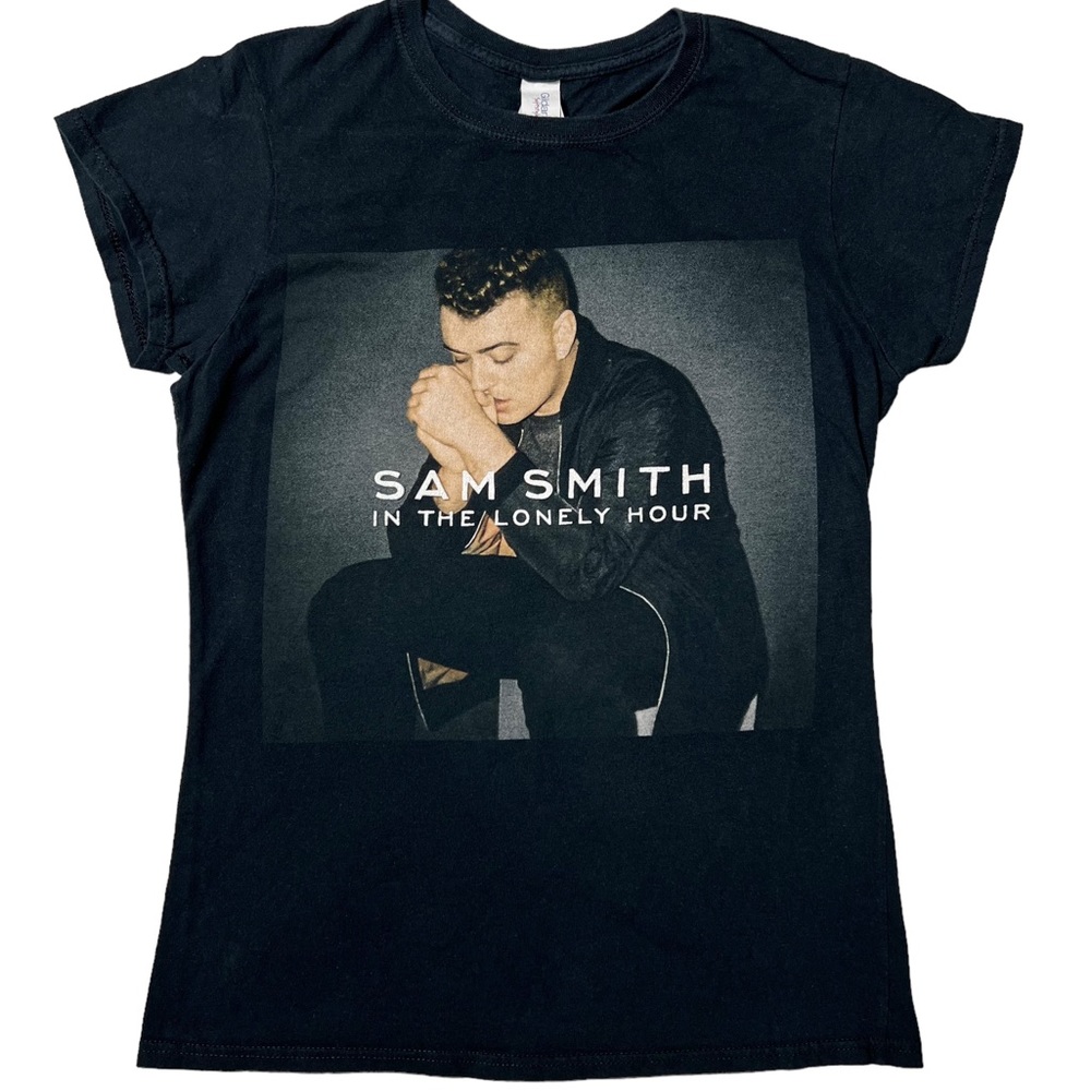 Sam Smith In The Lonely Hour Tour 2015 Graphic {Gildan} T-Shirt Women’s Sz M
